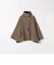 【WEB限定】リバー スタンドカラー ポンチョ ショート コート