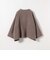 【WEB限定】リバー スタンドカラー ポンチョ ショート コート