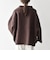 【WEB限定】リバー スタンドカラー ポンチョ ショート コート