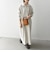 SHIPS any:〈洗濯機可能〉USA コットン 裏起毛 ハーフジップ ワンピース