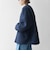 シャギー ノーカラー コクーン コート