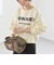 quaranciel:〈手洗い可能〉スパンコール刺繍 ロゴ スウェット