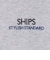 【WEB限定】SHIPS: SCREEN STARS(R) STYLISH STANDARD ロゴ 刺繍 パーカー