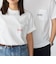 【WEB限定】SHIPS: SHIPSロゴ プリント ポケット Tシャツ