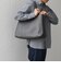 スプリット レザー トートバッグ (クラッチバッグ付き) 26AW◇