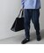 スプリット レザー トートバッグ (クラッチバッグ付き) 26AW◇