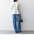 【WEB限定】〈洗濯機可能〉ダブルクロス  ペプラム ノーカラー ジャケット［NAVY BLUE］