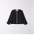 【WEB限定】〈洗濯機可能〉ダブルクロス  ペプラム ノーカラー ジャケット［NAVY BLUE］