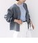 【WEB限定】〈手洗い可能〉キルティング ジャカード カーディガン