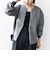 【WEB限定】〈手洗い可能〉キルティング ジャカード カーディガン