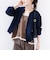 【WEB限定】〈手洗い可能〉キルティング ジャカード カーディガン