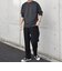 デザイン リブ ハイゲージ ポンチ クルーネック Tシャツ (ロンT)◆