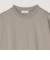 デザイン リブ ハイゲージ ポンチ クルーネック Tシャツ (ロンT)◆