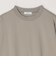 デザイン リブ ハイゲージ ポンチ クルーネック Tシャツ (ロンT)◆