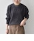 〈手洗い可能〉ジャカード バンピー クルーネック プルオーバー