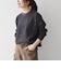 〈手洗い可能〉ジャカード バンピー クルーネック プルオーバー