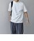 SHIPS any: デザイン リブ ハイゲージ ポンチ クルーネック Tシャツ◇