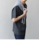 SHIPS any: デザイン リブ ハイゲージ ポンチ クルーネック Tシャツ◇