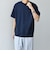 SHIPS any: デザイン リブ ハイゲージ ポンチ クルーネック Tシャツ◇