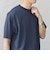 SHIPS any: デザイン リブ ハイゲージ ポンチ クルーネック Tシャツ◇