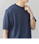 SHIPS any: デザイン リブ ハイゲージ ポンチ クルーネック Tシャツ◇