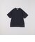 SHIPS any: デザイン リブ ハイゲージ ポンチ クルーネック Tシャツ◇