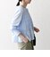 【WEB限定】SHIPS any:〈洗濯機可能〉シアー シャーリング プチフリル ペプラム ブラウス