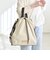quaranciel: 3way ラインショルダー リュックサック トートバッグ（A4対応）