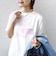 【SHIPS別注】81BRANCA:ロゴ 5分袖 TEE