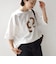 【SHIPS別注】81BRANCA:ロゴ 5分袖 TEE
