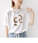 【SHIPS別注】81BRANCA:ロゴ 5分袖 TEE