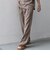 SHIPS any:〈洗濯機可能〉リネンライク セミワイド パンツ(セットアップ対応) 25SS◇