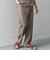 SHIPS any:〈洗濯機可能〉リネンライク セミワイド パンツ(セットアップ対応) 25SS◇