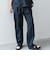 SHIPS any:〈洗濯機可能〉リネンライク セミワイド パンツ(セットアップ対応) 25SS◇