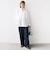 SHIPS Primary Navy Label:コットン タイプライター ビッグ シャツ