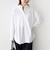 SHIPS Primary Navy Label:コットン タイプライター ビッグ シャツ