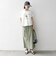 【WEB限定/SHIPS any別注】THE KNiTS:〈洗濯機可能〉ラウンドヘム プリント ショート TEE