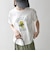 【WEB限定/SHIPS any別注】THE KNiTS:〈洗濯機可能〉ラウンドヘム プリント ショート TEE