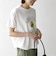 【WEB限定/SHIPS any別注】THE KNiTS:〈洗濯機可能〉ラウンドヘム プリント ショート TEE