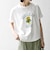 【WEB限定/SHIPS any別注】THE KNiTS:〈洗濯機可能〉ラウンドヘム プリント ショート TEE