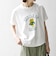 【WEB限定/SHIPS any別注】THE KNiTS:〈洗濯機可能〉ラウンドヘム プリント ショート TEE