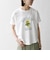 【WEB限定/SHIPS any別注】THE KNiTS:〈洗濯機可能〉ラウンドヘム プリント ショート TEE