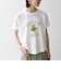 【WEB限定/SHIPS any別注】THE KNiTS:〈洗濯機可能〉ラウンドヘム プリント ショート TEE