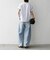 【WEB限定/SHIPS any別注】THE KNiTS:〈洗濯機可能〉ラウンドヘム プリント ショート TEE