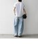 【WEB限定/SHIPS any別注】THE KNiTS:〈洗濯機可能〉ラウンドヘム プリント ショート TEE