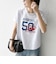【WEB限定/SHIPS any別注】THE KNiTS:〈洗濯機可能〉ラウンドヘム プリント ショート TEE