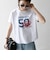【WEB限定/SHIPS any別注】THE KNiTS:〈洗濯機可能〉ラウンドヘム プリント ショート TEE