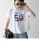 【WEB限定/SHIPS any別注】THE KNiTS:〈洗濯機可能〉ラウンドヘム プリント ショート TEE