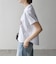 【WEB限定/SHIPS any別注】THE KNiTS:〈洗濯機可能〉ラウンドヘム プリント ショート TEE