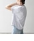 【WEB限定/SHIPS any別注】THE KNiTS:〈洗濯機可能〉ラウンドヘム プリント ショート TEE